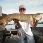 5 casts yielded a 41" musky, a 37" pike and a 37.5" pike while filming in June 2012.  The pike came on back to back casts!