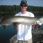 Boated 4 fish and lost several more while fishing with a buddy. 5 hours of fishing time. July 2012.