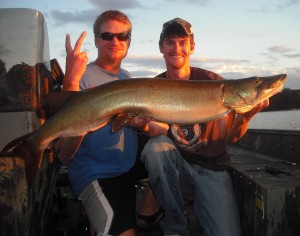 A nice late summer evening double with Greg.  Both over 40. September 2012