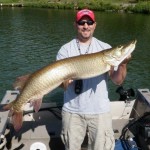 A nice double (46.25" and 40.25") and a personal best for Tom Pollack during the Alliance Tournament using spots and techniques he learned on his guide trip the previous week!  He placed 6th overall and won his lake family!  Awesome job! August 2012.