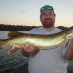 A nice musky for client John (his first of season) and his wife Michelle.