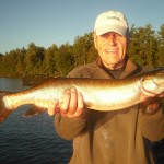 1st musky ever for client Phil from Virginia! Boatside strike and airborn! Awesome night on the water! Half day outing September 2013