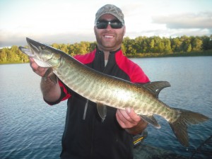 Fish 2 of 3 on a half day outing on Jon's first time musky fishing.  Congrats Jon!