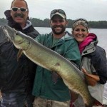 (Fish 1 of 2) A beautiful musky for Brandon with his father and sister on a full day trip. July 2014.